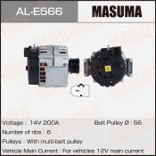 Генератор MASUMA, MERCEDES-BENZ / M276.821 (14V/200A)