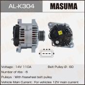 Генератор MASUMA, HYUNDAI / G4KA, G4KJ, G4NA (14V/110A)