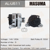 Генератор MASUMA, OPEL / A14NET (14V/120A)