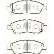 Колодки тормозные дисковые Kashiyama, передние, комплект на ось (4 шт), арт. D1288M