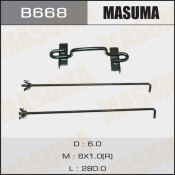 Крепление для аккумуляторов Masuma, типоразмер B, планка и стяжки, арт. B668