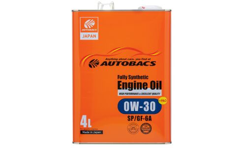 Масло моторное Autobacs Engine Oil 0w30, синтетическое, API SP, ILSAC GF-6A, для бензинового двигателя, 4л, арт. A01508398 (Япония)