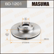 Тормозной диск Masuma передний, арт. BD-1201