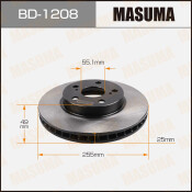 Тормозной диск Masuma, арт. BD-1208