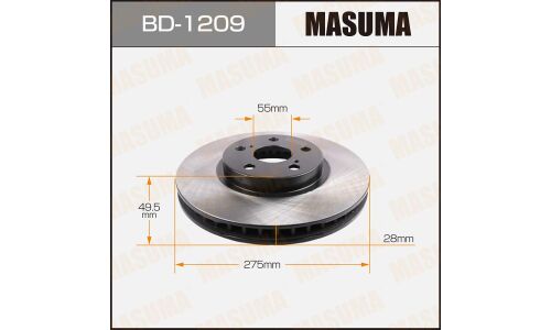 Тормозной диск Masuma, арт. BD-1209