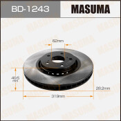 Тормозной диск Masuma передний, арт. BD-1243