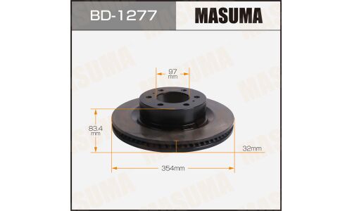 Диск тормозной MASUMA, front TOYOTA LAND CRUISER 300