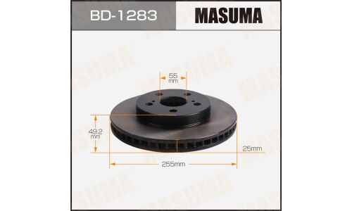Диск тормозной MASUMA, front TOYOTA PRIUS / ZVW50 [уп.2]