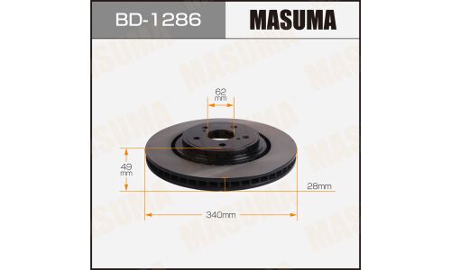 Диск тормозной MASUMA, front TOYOTA HIGHLANDER / GSU75L