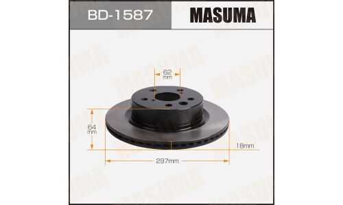 Диск тормозной MASUMA, rear TOYOTA CROWN / ARS220