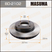 Тормозной диск Masuma, арт. BD-2102