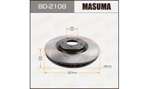 Тормозной диск Masuma, арт. BD-2108