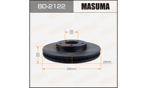 Диск тормозной MASUMA, front NISSAN ELGRAND, STAGEA / E51, WGNC34