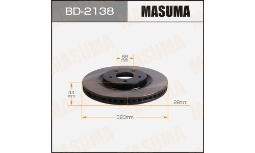 Диск тормозной MASUMA, front NISSAN X-TRAIL / T32