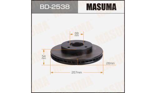 Диск тормозной MASUMA, front NISSAN NV200 / M20 [уп.2]