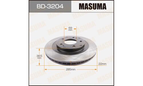 Тормозной диск Masuma, арт. BD-3204