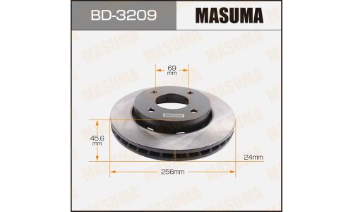 Тормозной диск Masuma передний, арт. BD-3209