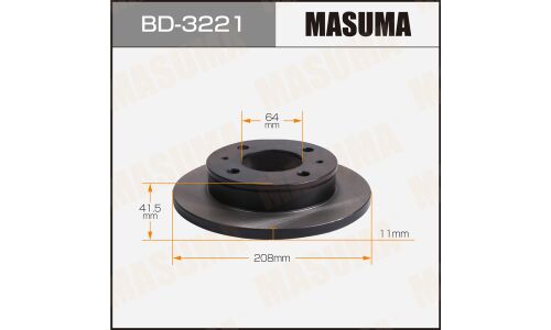 Диск тормозной MASUMA, front MITSUBISHI eK WAGON / B11W [уп.2]