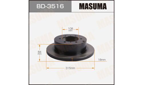 Диск тормозной MASUMA, rear MITSUBISHI DELICA / PD8W