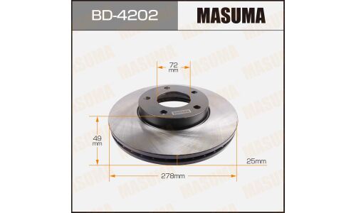 Тормозной диск Masuma, арт. BD-4202