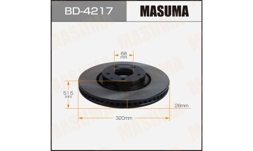 Диск тормозной MASUMA, front MAZDA CX-8 17-