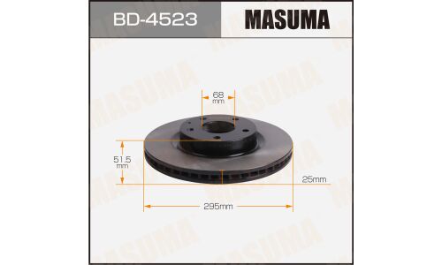 Диск тормозной MASUMA, front MAZDA 3 / BN#, BM# [уп.2]