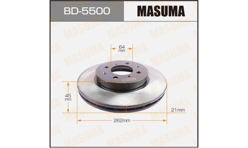 Тормозной диск Masuma передний, арт. BD-5500