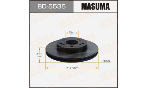 Диск тормозной MASUMA, front HONDA STREAM / RN [уп.2]