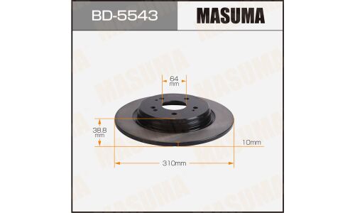 Диск тормозной MASUMA, rear HONDA CR-V / RW1 18-