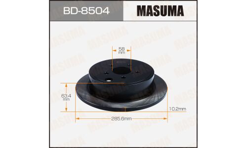 Диск тормозной Masuma, задний, правый/левый, для Subaru Legacy / Outback, 1 шт, арт. BD-8504