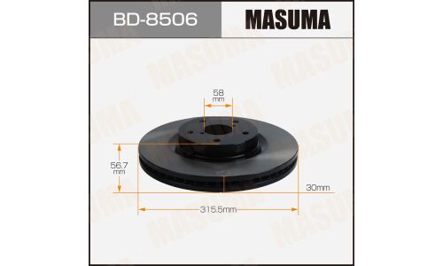 Диск тормозной MASUMA, front SUBARU LEVORG / VM4