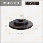 Диск тормозной MASUMA, front CHERY A1 07-14 [уп.2]