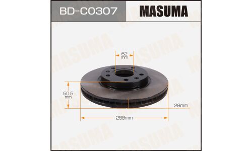 Диск тормозной MASUMA, front CHANGAN CS55 [уп.2]