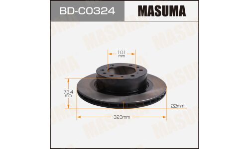 Диск тормозной MASUMA, rear GREAT WALL.POER 21-