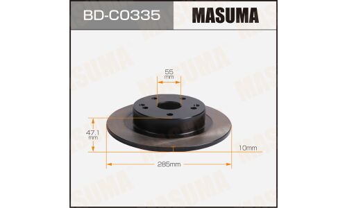 Диск тормозной MASUMA, rear GEELY COOLRAY 20- [уп.2]