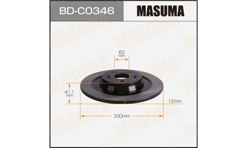 Диск тормозной MASUMA, rear JETOUR DASHING / 1.6T [уп.2]