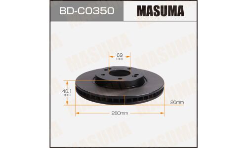 Диск тормозной MASUMA, front CHANGAN CS35 14-20 [уп.2]