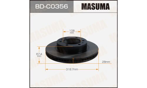 Диск тормозной MASUMA, front JAC T8 PRO 23-