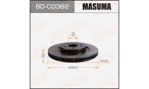 Диск тормозной MASUMA, front Li L7, L8, L9 22-