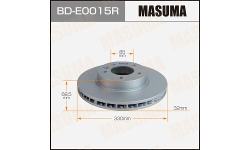 Диск тормозной MASUMA, front VOLKSWAGEN TOUAREG 02-18 RH