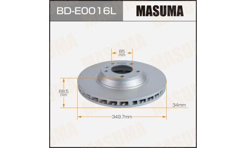 Диск тормозной MASUMA, front AUDI Q7 09-15 LH