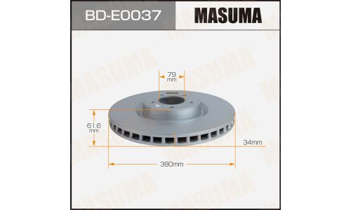 Диск тормозной MASUMA, front LANDROVER RANGE ROVER IV 12-