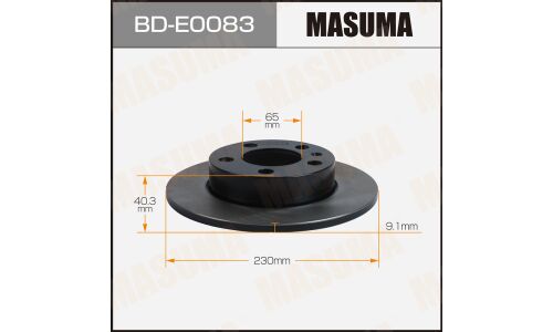 Диск тормозной MASUMA, rear VOLKSWAGEN GOLF 99-06 [уп.2]