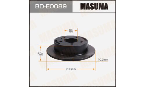 Диск тормозной MASUMA, rear SSANGYONG KYRON 05-15 [уп.2]