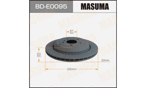 Диск тормозной MASUMA, rear MERCEDES-BENZ GL-CLASS (X164) 06-12