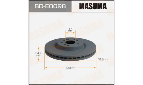 Диск тормозной MASUMA, front MERCEDES-BENZ M-CLASS (W164) 05-11