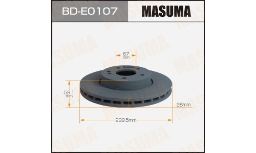 Диск тормозной MASUMA, front MERCEDES-BENZ VITO (W639) 03- [уп.2]