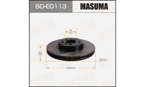 Диск тормозной MASUMA, front BMW X5 (E53)