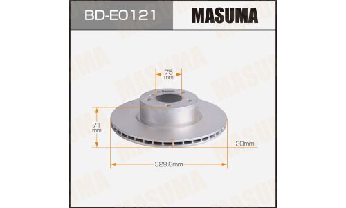 Диск тормозной MASUMA, rear BMW X3 (F25) 11-17