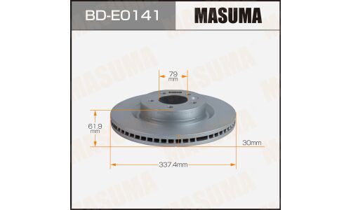 Диск тормозной MASUMA, front LANDROVER DISCOVERY 04-09